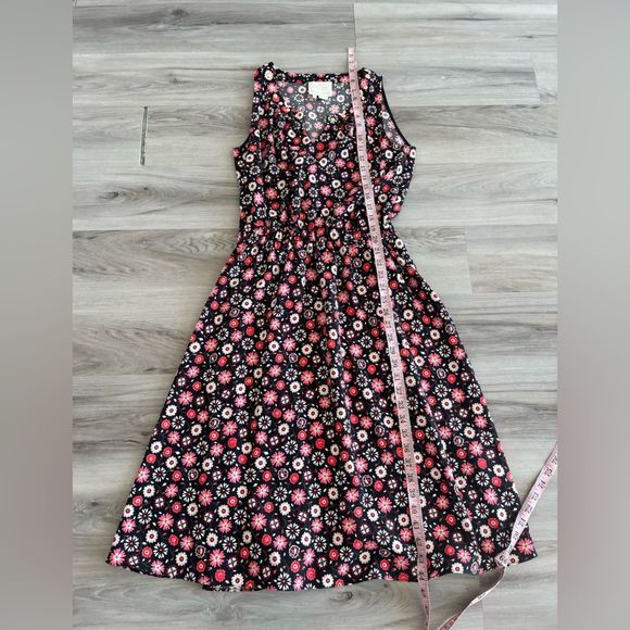 Kate Spade S Black Floral Sleeveless Studded Dress - Picture 6 of 8